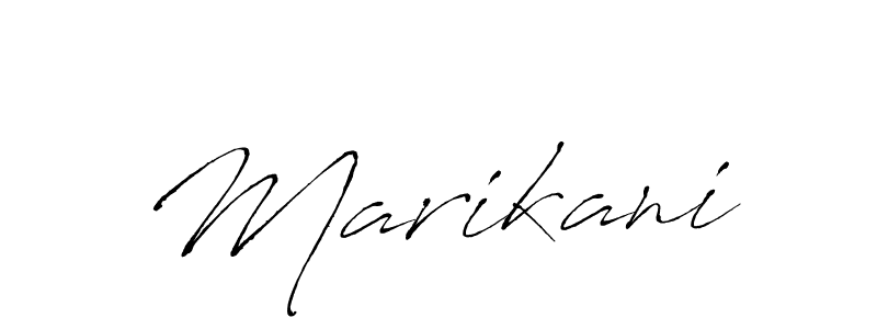 Create a beautiful signature design for name Marikani. With this signature (Antro_Vectra) fonts, you can make a handwritten signature for free. Marikani signature style 6 images and pictures png