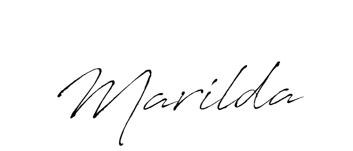 You should practise on your own different ways (Antro_Vectra) to write your name (Marilda) in signature. don't let someone else do it for you. Marilda signature style 6 images and pictures png