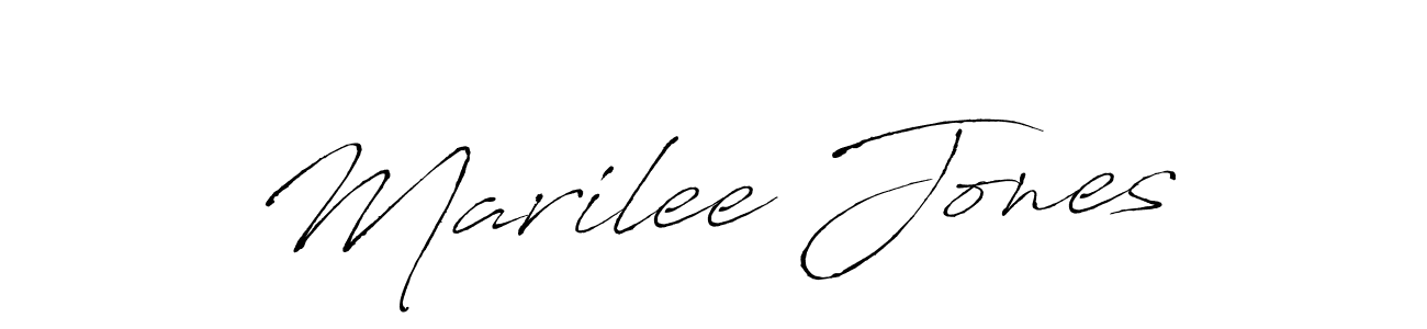 Marilee Jones stylish signature style. Best Handwritten Sign (Antro_Vectra) for my name. Handwritten Signature Collection Ideas for my name Marilee Jones. Marilee Jones signature style 6 images and pictures png