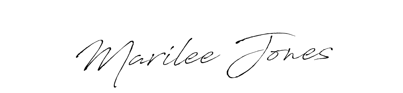 Marilee Jones stylish signature style. Best Handwritten Sign (Antro_Vectra) for my name. Handwritten Signature Collection Ideas for my name Marilee Jones. Marilee Jones signature style 6 images and pictures png