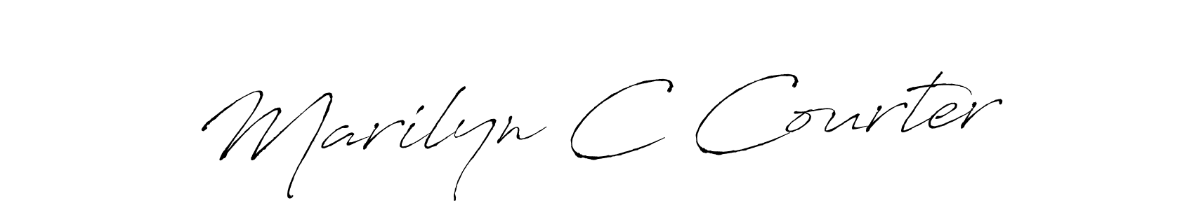 Make a beautiful signature design for name Marilyn C Courter. Use this online signature maker to create a handwritten signature for free. Marilyn C Courter signature style 6 images and pictures png