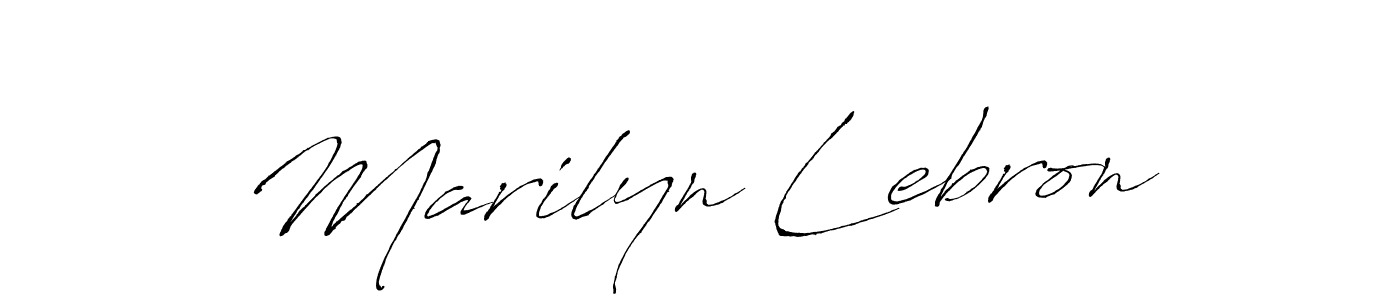 Marilyn Lebron stylish signature style. Best Handwritten Sign (Antro_Vectra) for my name. Handwritten Signature Collection Ideas for my name Marilyn Lebron. Marilyn Lebron signature style 6 images and pictures png