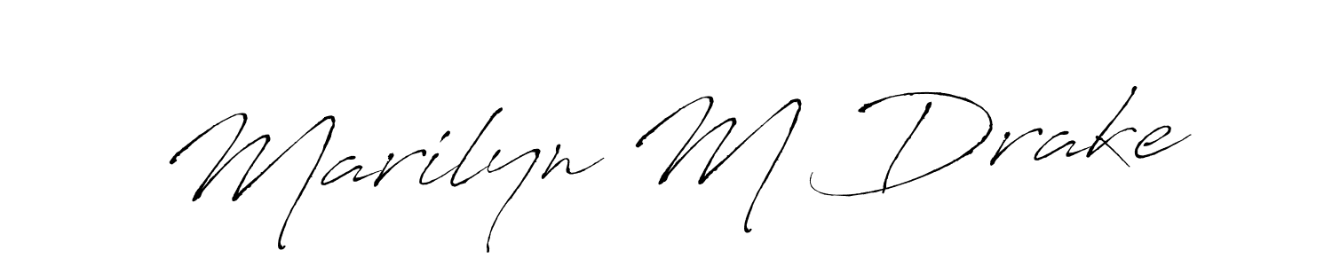 if you are searching for the best signature style for your name Marilyn M Drake. so please give up your signature search. here we have designed multiple signature styles  using Antro_Vectra. Marilyn M Drake signature style 6 images and pictures png