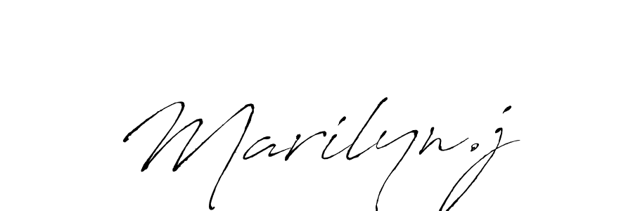 Marilyn.j stylish signature style. Best Handwritten Sign (Antro_Vectra) for my name. Handwritten Signature Collection Ideas for my name Marilyn.j. Marilyn.j signature style 6 images and pictures png