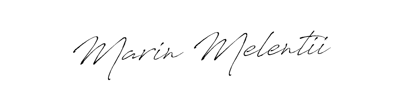 Design your own signature with our free online signature maker. With this signature software, you can create a handwritten (Antro_Vectra) signature for name Marin Melentii. Marin Melentii signature style 6 images and pictures png