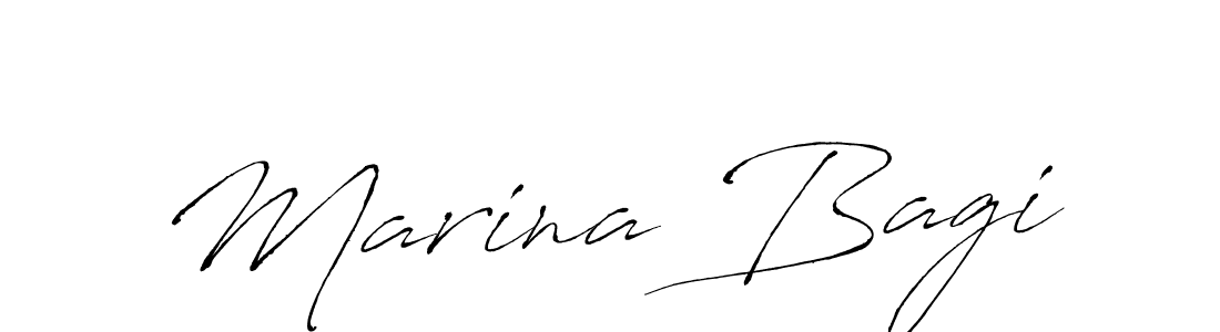 Marina Bagi stylish signature style. Best Handwritten Sign (Antro_Vectra) for my name. Handwritten Signature Collection Ideas for my name Marina Bagi. Marina Bagi signature style 6 images and pictures png