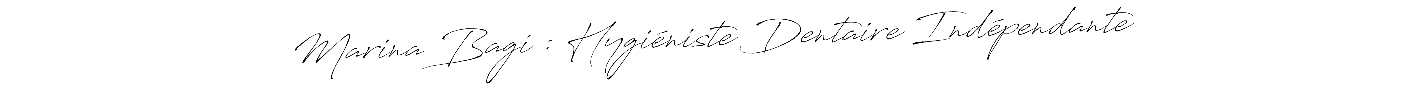 Use a signature maker to create a handwritten signature online. With this signature software, you can design (Antro_Vectra) your own signature for name Marina Bagi : Hygiéniste Dentaire Indépendante. Marina Bagi : Hygiéniste Dentaire Indépendante signature style 6 images and pictures png