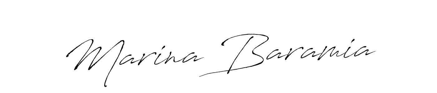 How to make Marina Baramia name signature. Use Antro_Vectra style for creating short signs online. This is the latest handwritten sign. Marina Baramia signature style 6 images and pictures png