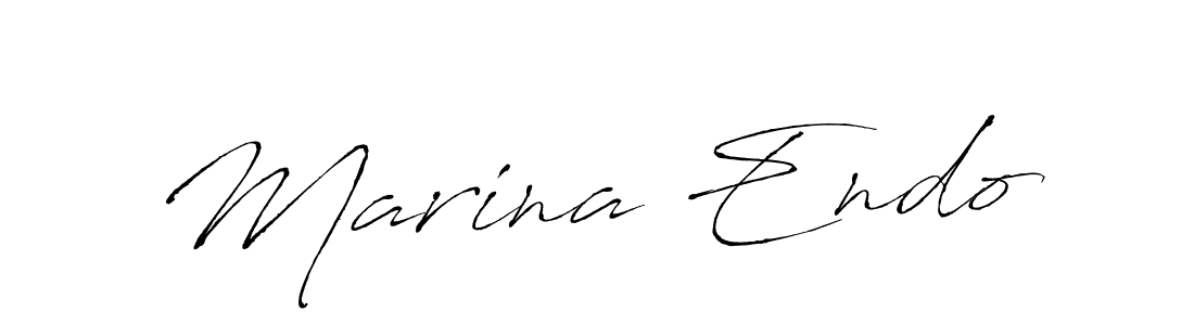 Make a beautiful signature design for name Marina Endo. With this signature (Antro_Vectra) style, you can create a handwritten signature for free. Marina Endo signature style 6 images and pictures png