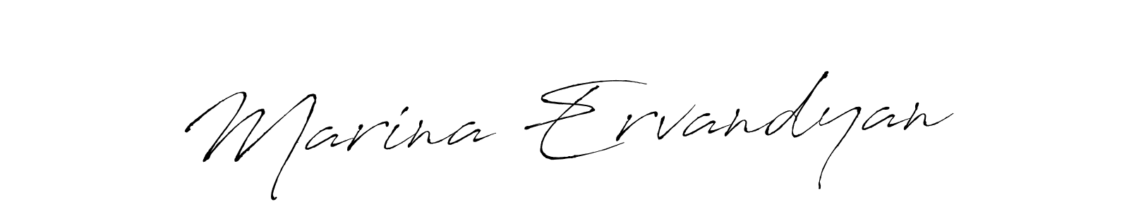 You should practise on your own different ways (Antro_Vectra) to write your name (Marina Ervandyan) in signature. don't let someone else do it for you. Marina Ervandyan signature style 6 images and pictures png