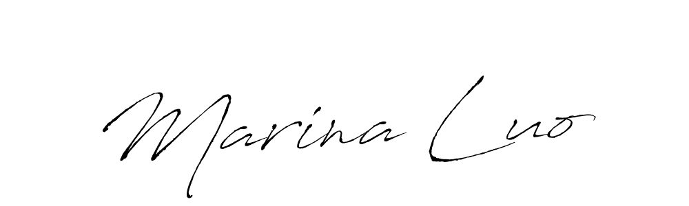 Also You can easily find your signature by using the search form. We will create Marina Luo name handwritten signature images for you free of cost using Antro_Vectra sign style. Marina Luo signature style 6 images and pictures png