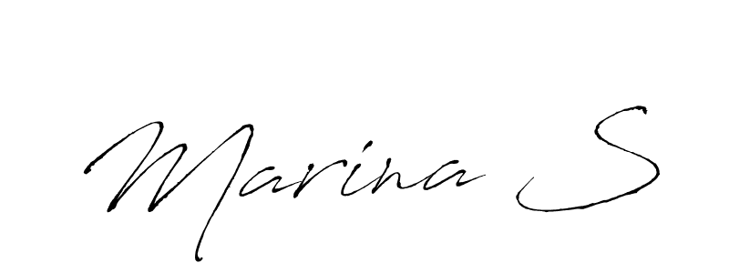 It looks lik you need a new signature style for name Marina S. Design unique handwritten (Antro_Vectra) signature with our free signature maker in just a few clicks. Marina S signature style 6 images and pictures png