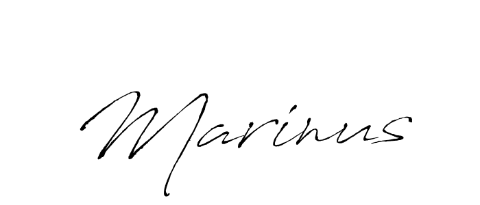 Create a beautiful signature design for name Marinus. With this signature (Antro_Vectra) fonts, you can make a handwritten signature for free. Marinus signature style 6 images and pictures png