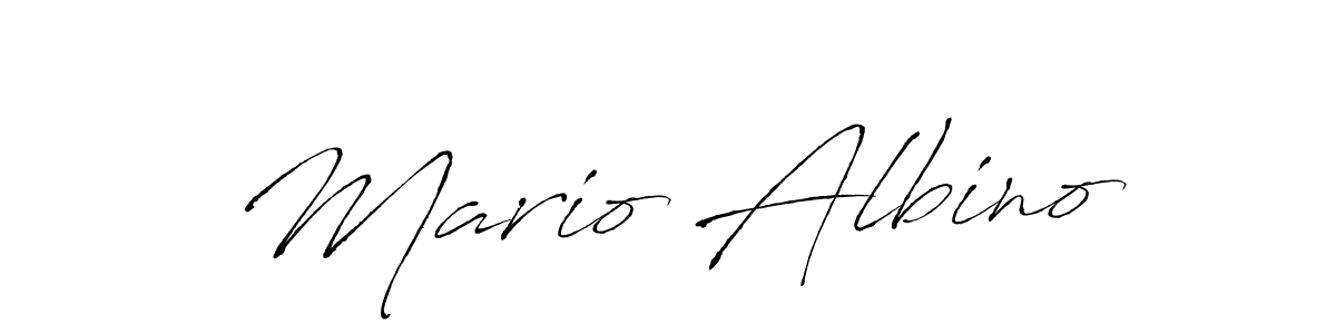 Make a beautiful signature design for name Mario Albino. With this signature (Antro_Vectra) style, you can create a handwritten signature for free. Mario Albino signature style 6 images and pictures png