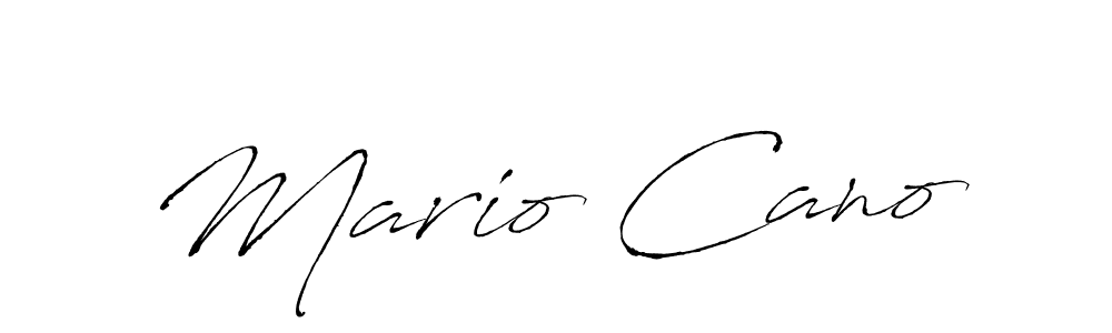 Mario Cano stylish signature style. Best Handwritten Sign (Antro_Vectra) for my name. Handwritten Signature Collection Ideas for my name Mario Cano. Mario Cano signature style 6 images and pictures png