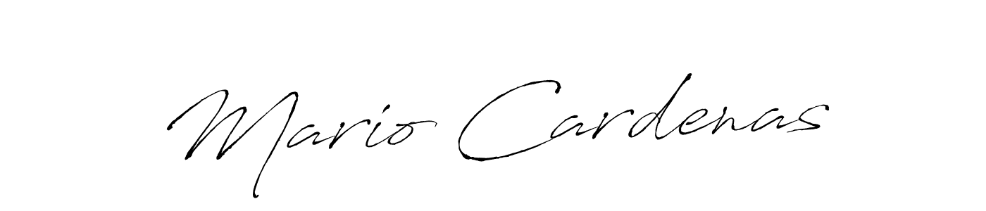 Mario Cardenas stylish signature style. Best Handwritten Sign (Antro_Vectra) for my name. Handwritten Signature Collection Ideas for my name Mario Cardenas. Mario Cardenas signature style 6 images and pictures png