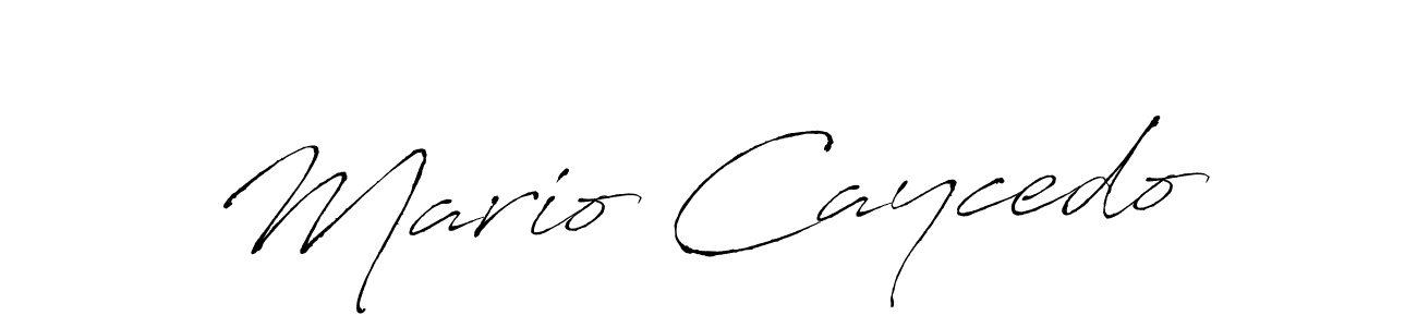 Design your own signature with our free online signature maker. With this signature software, you can create a handwritten (Antro_Vectra) signature for name Mario Caycedo. Mario Caycedo signature style 6 images and pictures png