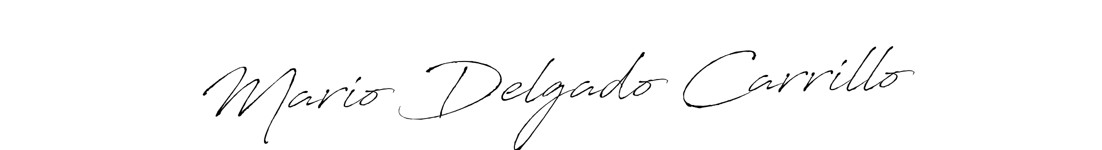 Make a beautiful signature design for name Mario Delgado Carrillo. With this signature (Antro_Vectra) style, you can create a handwritten signature for free. Mario Delgado Carrillo signature style 6 images and pictures png