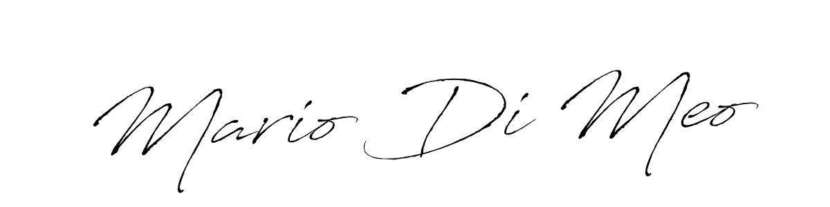 Make a beautiful signature design for name Mario Di Meo. With this signature (Antro_Vectra) style, you can create a handwritten signature for free. Mario Di Meo signature style 6 images and pictures png