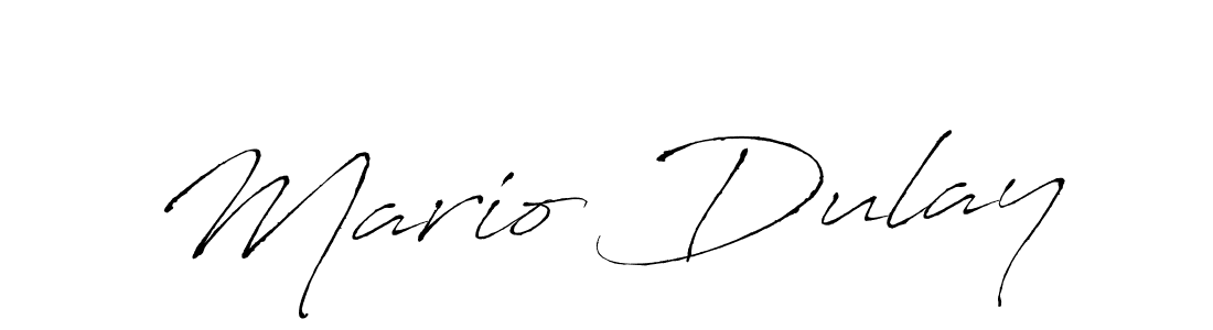 Use a signature maker to create a handwritten signature online. With this signature software, you can design (Antro_Vectra) your own signature for name Mario Dulay. Mario Dulay signature style 6 images and pictures png