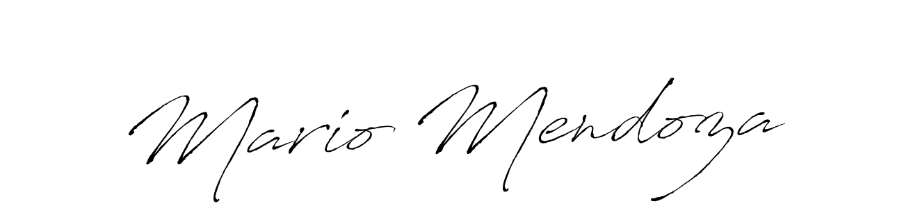 Create a beautiful signature design for name Mario Mendoza. With this signature (Antro_Vectra) fonts, you can make a handwritten signature for free. Mario Mendoza signature style 6 images and pictures png