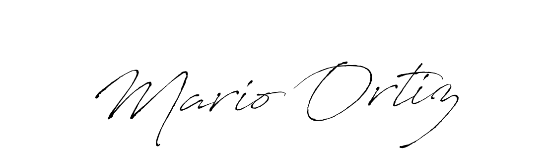 Make a beautiful signature design for name Mario Ortiz. With this signature (Antro_Vectra) style, you can create a handwritten signature for free. Mario Ortiz signature style 6 images and pictures png