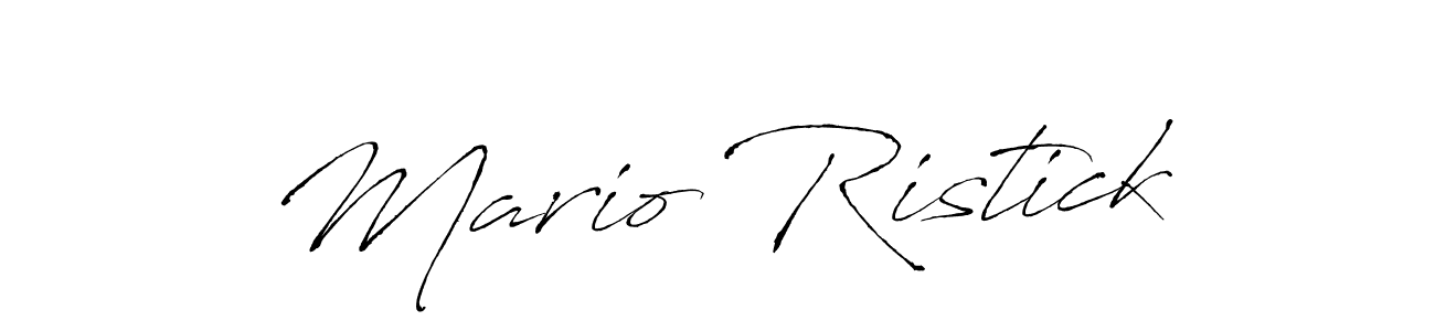Also we have Mario Ristick name is the best signature style. Create professional handwritten signature collection using Antro_Vectra autograph style. Mario Ristick signature style 6 images and pictures png
