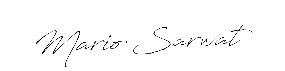 Also we have Mario Sarwat name is the best signature style. Create professional handwritten signature collection using Antro_Vectra autograph style. Mario Sarwat signature style 6 images and pictures png