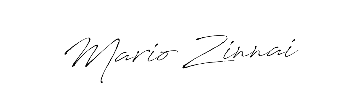 Design your own signature with our free online signature maker. With this signature software, you can create a handwritten (Antro_Vectra) signature for name Mario Zinnai. Mario Zinnai signature style 6 images and pictures png