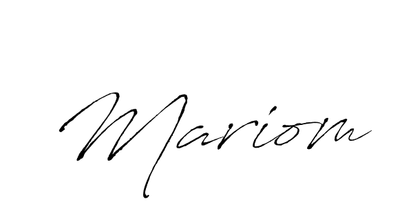 Create a beautiful signature design for name Mariom. With this signature (Antro_Vectra) fonts, you can make a handwritten signature for free. Mariom signature style 6 images and pictures png