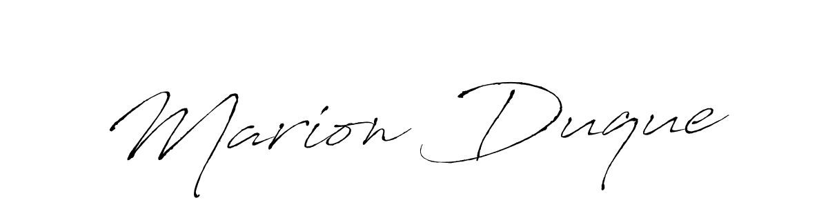 The best way (Antro_Vectra) to make a short signature is to pick only two or three words in your name. The name Marion Duque include a total of six letters. For converting this name. Marion Duque signature style 6 images and pictures png