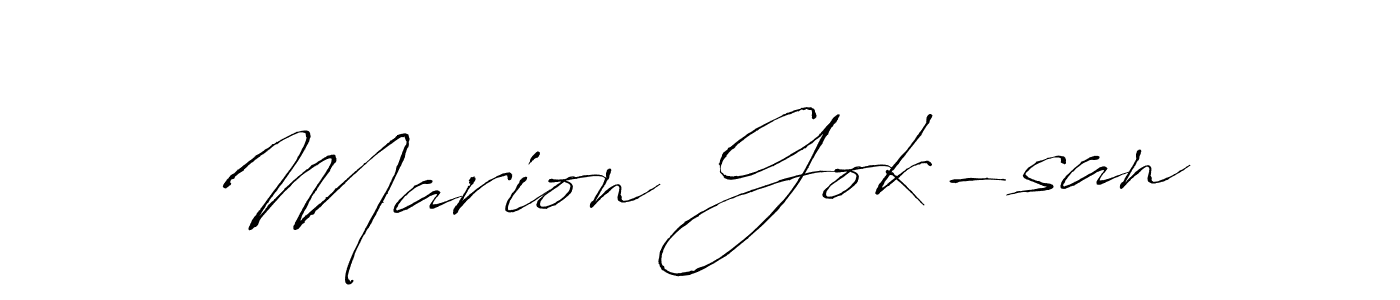 You can use this online signature creator to create a handwritten signature for the name Marion Gok-san. This is the best online autograph maker. Marion Gok-san signature style 6 images and pictures png