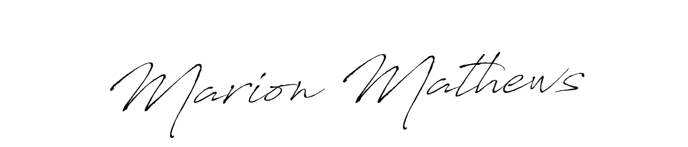 Also You can easily find your signature by using the search form. We will create Marion Mathews name handwritten signature images for you free of cost using Antro_Vectra sign style. Marion Mathews signature style 6 images and pictures png