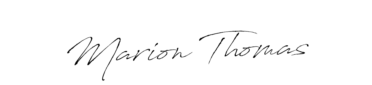 Marion Thomas stylish signature style. Best Handwritten Sign (Antro_Vectra) for my name. Handwritten Signature Collection Ideas for my name Marion Thomas. Marion Thomas signature style 6 images and pictures png