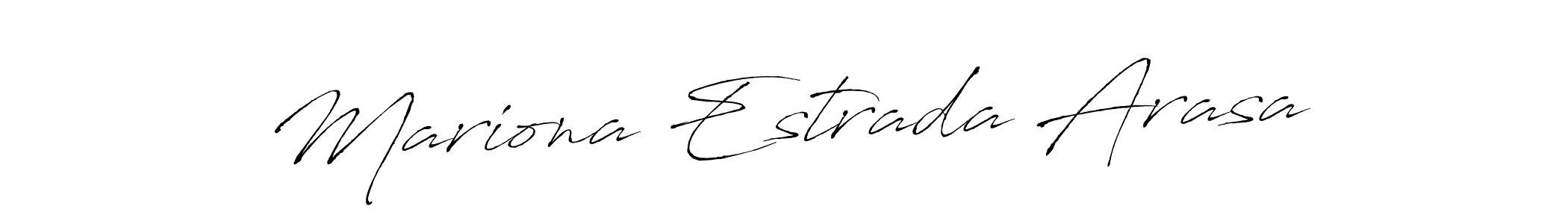 Design your own signature with our free online signature maker. With this signature software, you can create a handwritten (Antro_Vectra) signature for name Mariona Estrada Arasa. Mariona Estrada Arasa signature style 6 images and pictures png
