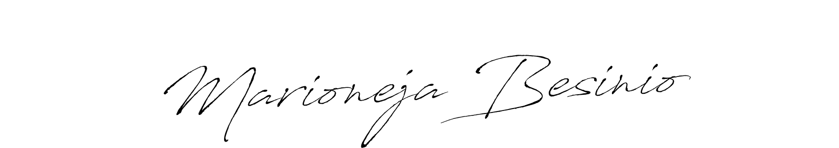 You should practise on your own different ways (Antro_Vectra) to write your name (Marioneja Besinio) in signature. don't let someone else do it for you. Marioneja Besinio signature style 6 images and pictures png