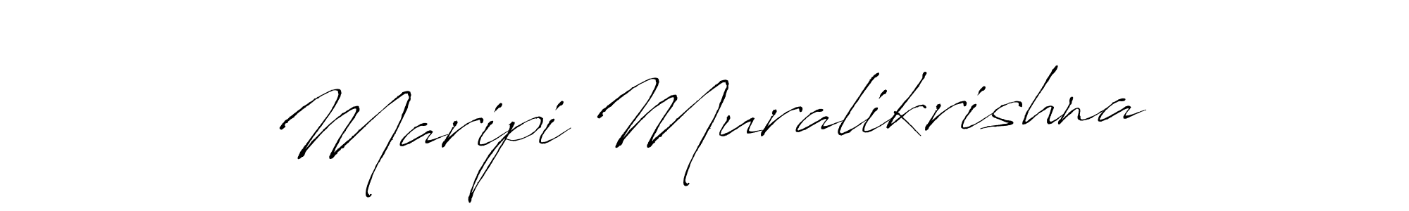 Antro_Vectra is a professional signature style that is perfect for those who want to add a touch of class to their signature. It is also a great choice for those who want to make their signature more unique. Get Maripi Muralikrishna name to fancy signature for free. Maripi Muralikrishna signature style 6 images and pictures png