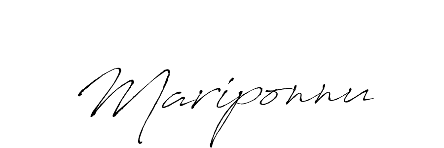 How to make Mariponnu signature? Antro_Vectra is a professional autograph style. Create handwritten signature for Mariponnu name. Mariponnu signature style 6 images and pictures png