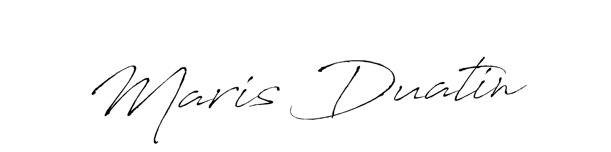 Maris Duatin stylish signature style. Best Handwritten Sign (Antro_Vectra) for my name. Handwritten Signature Collection Ideas for my name Maris Duatin. Maris Duatin signature style 6 images and pictures png