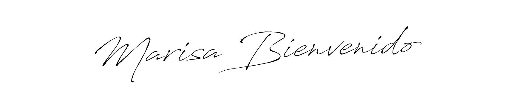 Make a beautiful signature design for name Marisa Bienvenido. With this signature (Antro_Vectra) style, you can create a handwritten signature for free. Marisa Bienvenido signature style 6 images and pictures png