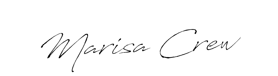 Create a beautiful signature design for name Marisa Crew. With this signature (Antro_Vectra) fonts, you can make a handwritten signature for free. Marisa Crew signature style 6 images and pictures png