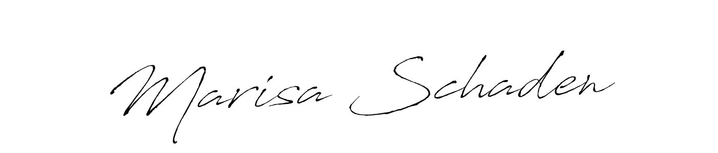 How to make Marisa Schaden name signature. Use Antro_Vectra style for creating short signs online. This is the latest handwritten sign. Marisa Schaden signature style 6 images and pictures png