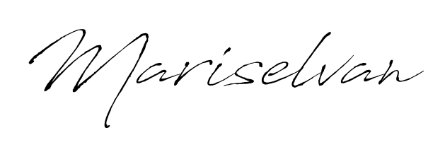 Elevate your brand with a stunning Mariselvan eSignature. The Antro_Vectra style provides a balanced, flowing aesthetic for everyday signing. Mariselvan signature style 6 images and pictures png