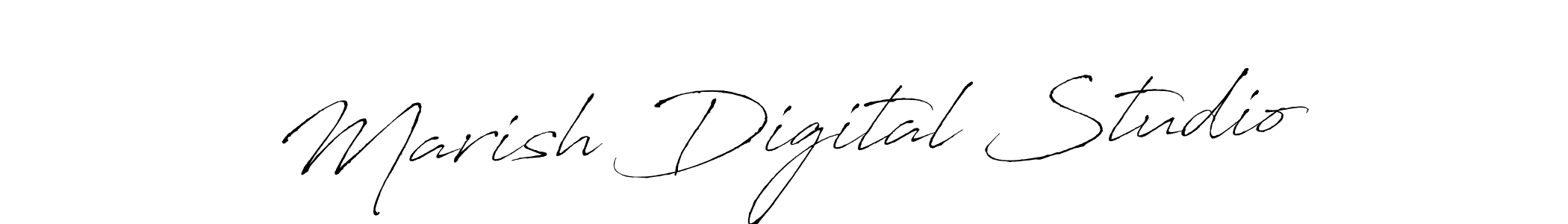 Design your own signature with our free online signature maker. With this signature software, you can create a handwritten (Antro_Vectra) signature for name Marish Digital Studio. Marish Digital Studio signature style 6 images and pictures png