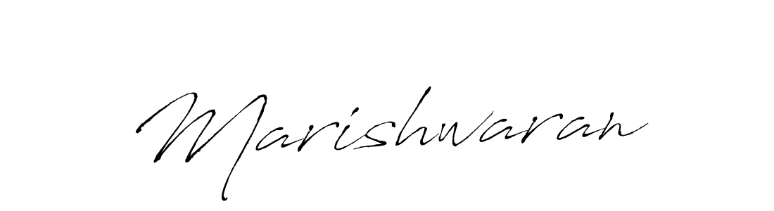 Make a beautiful signature design for name Marishwaran. With this signature (Antro_Vectra) style, you can create a handwritten signature for free. Marishwaran signature style 6 images and pictures png