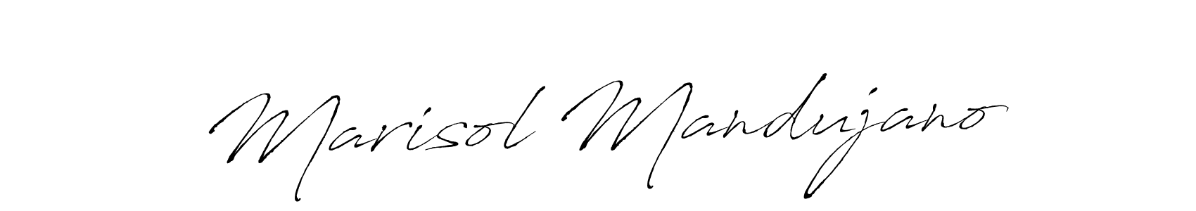 Make a beautiful signature design for name Marisol Mandujano. With this signature (Antro_Vectra) style, you can create a handwritten signature for free. Marisol Mandujano signature style 6 images and pictures png