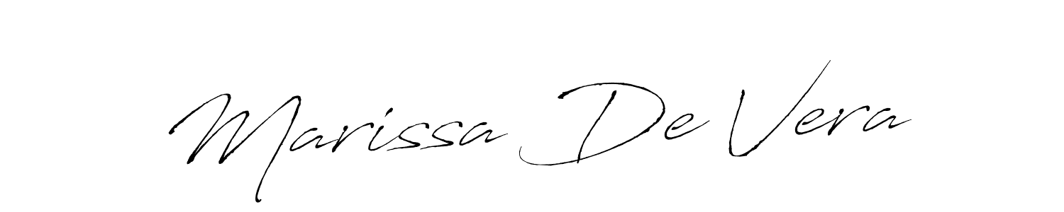 Create a beautiful signature design for name Marissa De Vera. With this signature (Antro_Vectra) fonts, you can make a handwritten signature for free. Marissa De Vera signature style 6 images and pictures png