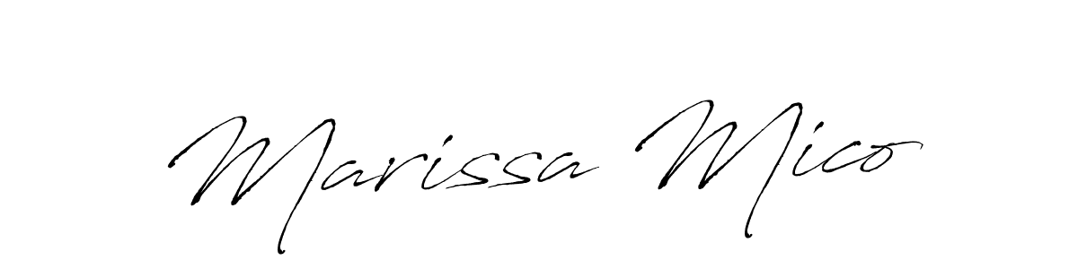 Create a beautiful signature design for name Marissa Mico. With this signature (Antro_Vectra) fonts, you can make a handwritten signature for free. Marissa Mico signature style 6 images and pictures png