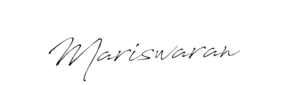 if you are searching for the best signature style for your name Mariswaran. so please give up your signature search. here we have designed multiple signature styles  using Antro_Vectra. Mariswaran signature style 6 images and pictures png