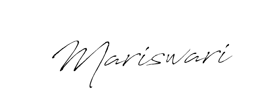 Make a beautiful signature design for name Mariswari. With this signature (Antro_Vectra) style, you can create a handwritten signature for free. Mariswari signature style 6 images and pictures png